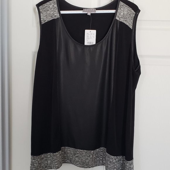 NwT Laura plus petite 3x knit tank - Picture 1 of 6